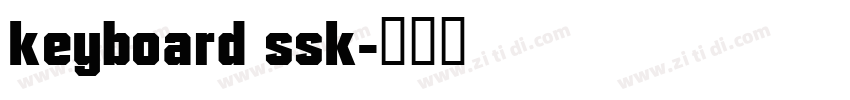 keyboard ssk字体转换